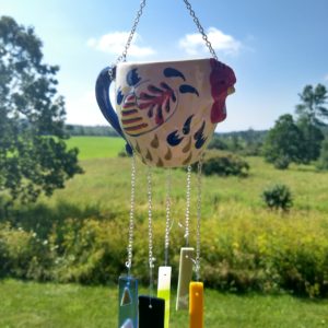 Ceramic  Decorated  Creamer  Wind Chime