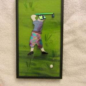 Pantaloon Golfer in Glass