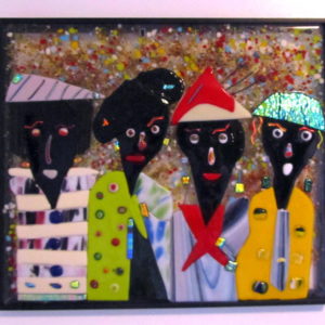 Four ladies going into town