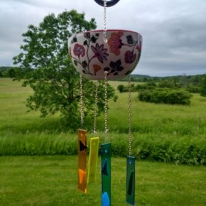 Flowered Cup Wind Chime