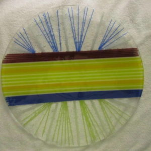 Spaghetti Stiped 19 inch platter