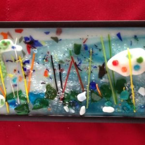 Multicolor Fish with Seahorse