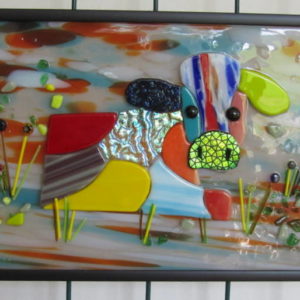Patchwork Glass Cow