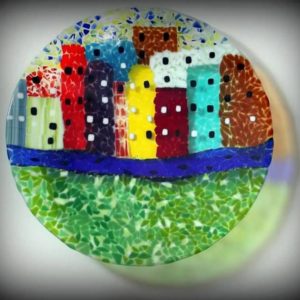 handmade glass platter