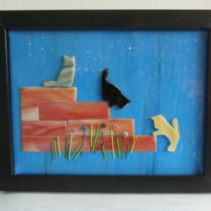 Three Kittens on the Steps