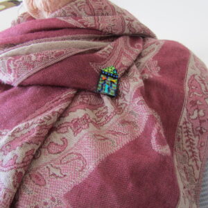 Dichroic Fairy Tale House Pin 8