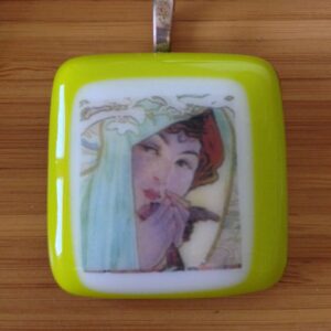 Lady On Lemon Grass Pendant