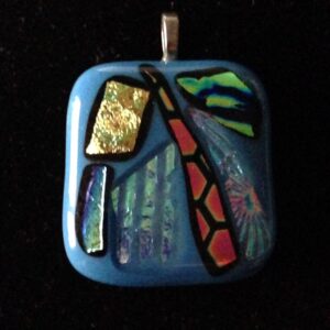Dichroic on Blue Pendant