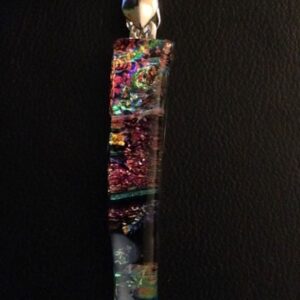 Dichroic Drop Spear Pendant