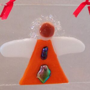 Orange Angel Ornament