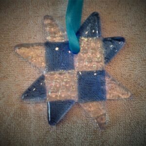 Blue Sparkle Quilt Star