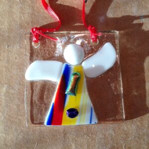 Angel Alma Glass Ornament