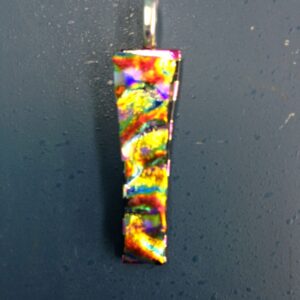 Gold Dichroic on Dichroic Drop Pendant