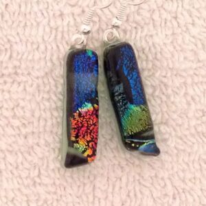 Classy Dichroic Dangling Earrings