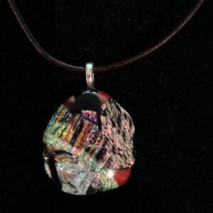 organic moon dichroic pendant