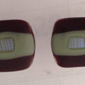 Purple and Sage Glass Drawer Knobs