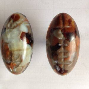 Football Fused Glass Drawer Knobs