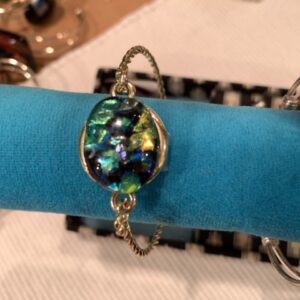 Oval Dichroic Closed Bracelet