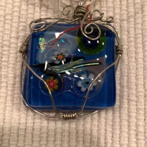 Flowered Dichroic Pendant