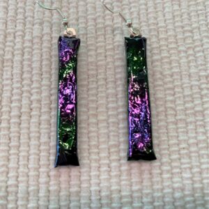 Dichroic Purple Medley Earrings