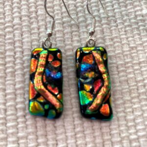 Designed Dichroic on Dichroic Earrings