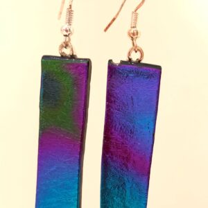 Turquoise Medley Dichroic Earrings